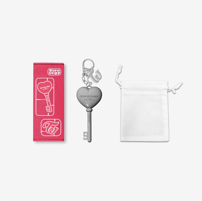 TWICE - 'STRATEGY' POP-UP In SEOUL OFFICIAL MERCH [LOGO KEYRING] [PRE-ORDER]