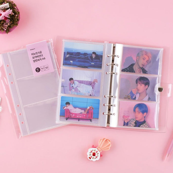 [Minuit] 6 Holes Photocard Binder Insert Sheet (A6 SIZE)