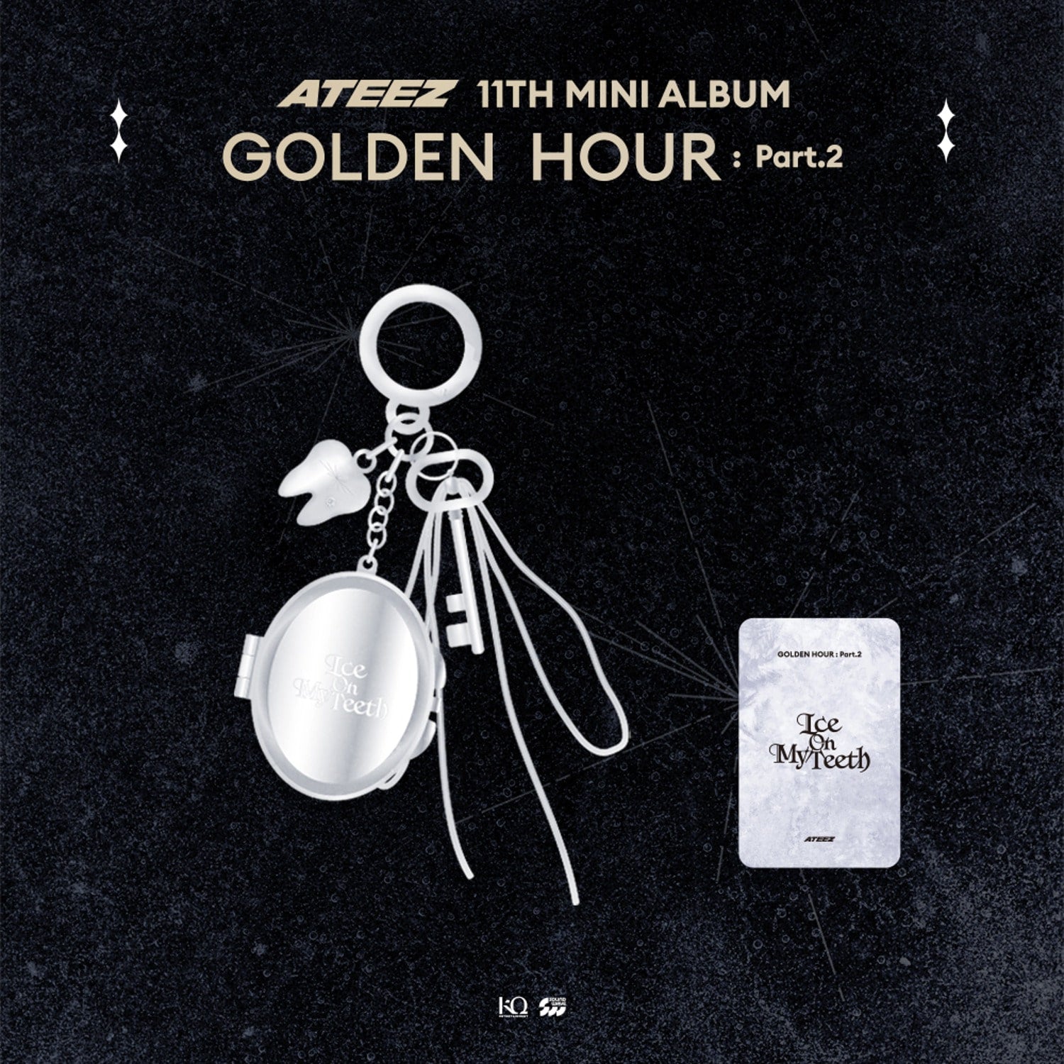 ATEEZ - POP-UP [GOLDEN HOUR : Part.2] OFFICIAL MD [MIRROR KEYRING] [PRE-ORDER]