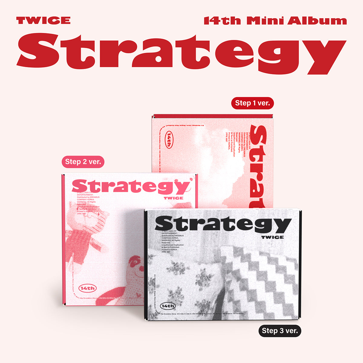 TWICE- STRATEGY (Step1 ver. / Step2 ver. / Step3 ver.) [PRE-ORDER]