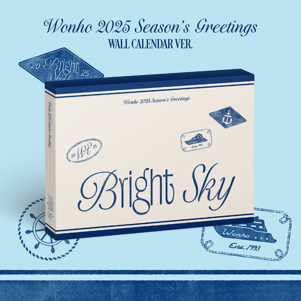 WONHO - 2025 SEASON'S GREETINGS [Bright Sky] (WALL CALENDAR Ver.) [PRE-ORDER]