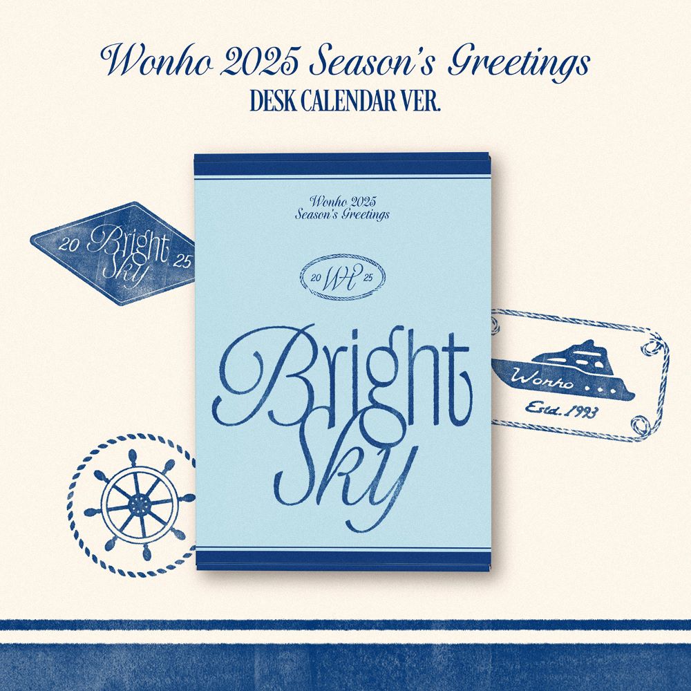 WONHO - 2025 SEASON'S GREETINGS [Bright Sky] (DESK CALENDAR Ver.) [PRE-ORDER]