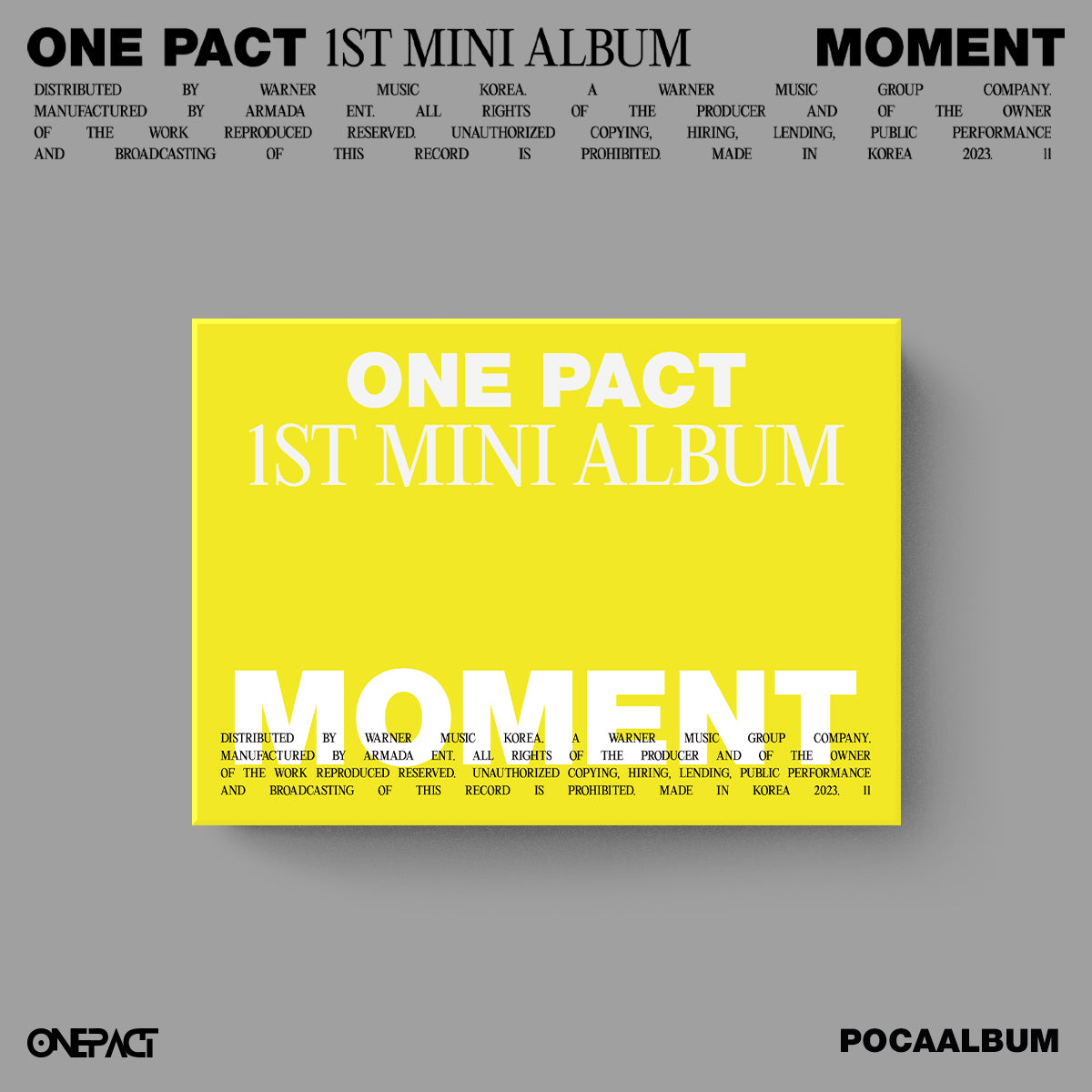 ONE PACT - Moment (POCA ALBUM ver.) [PRE-ORDER]