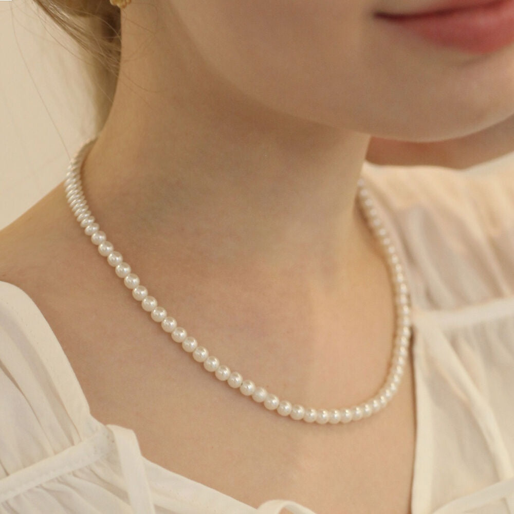 [HAS] LV023 Simple Pearl Necklace