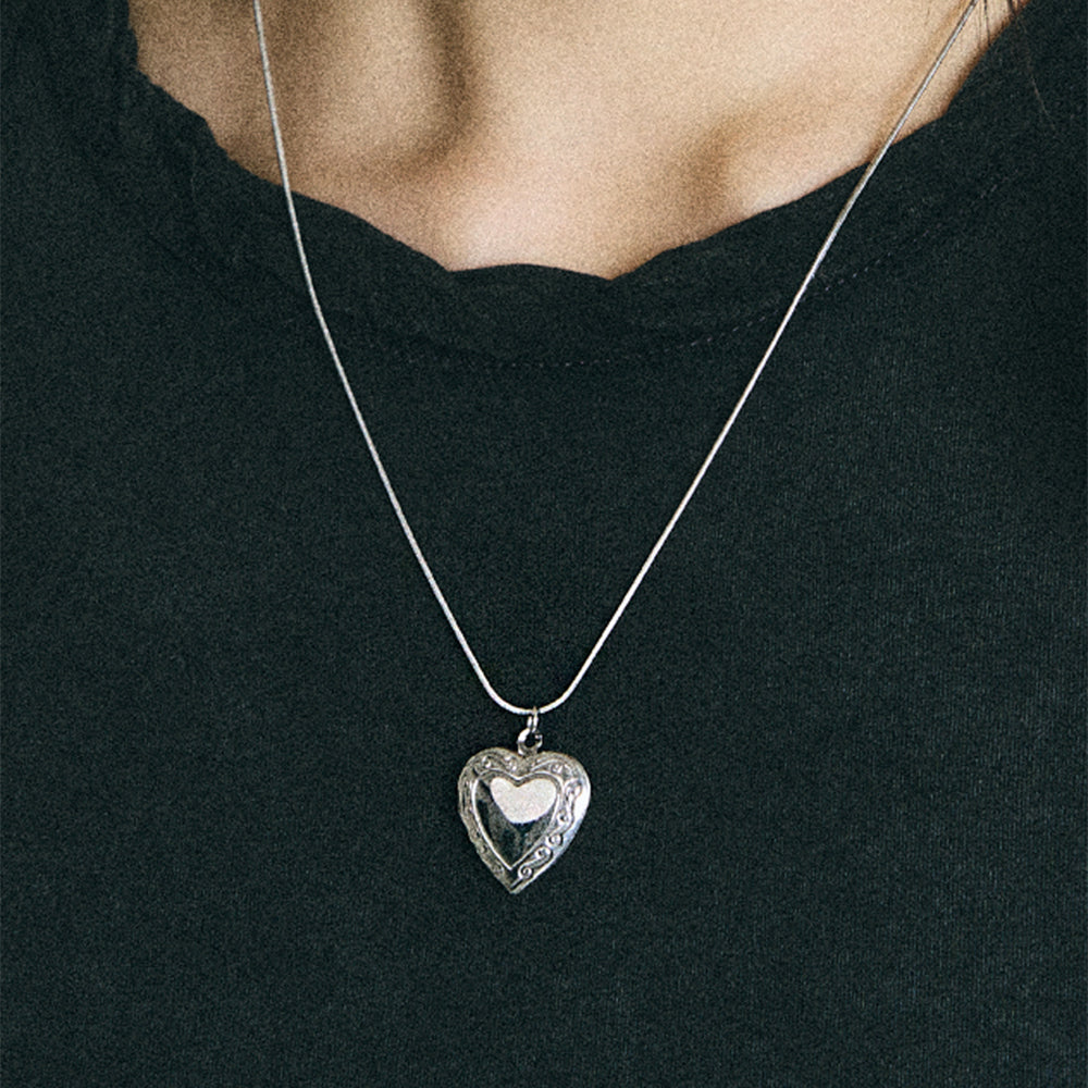 [SCALETTO] SBW010 Heart Snake Chain Necklace