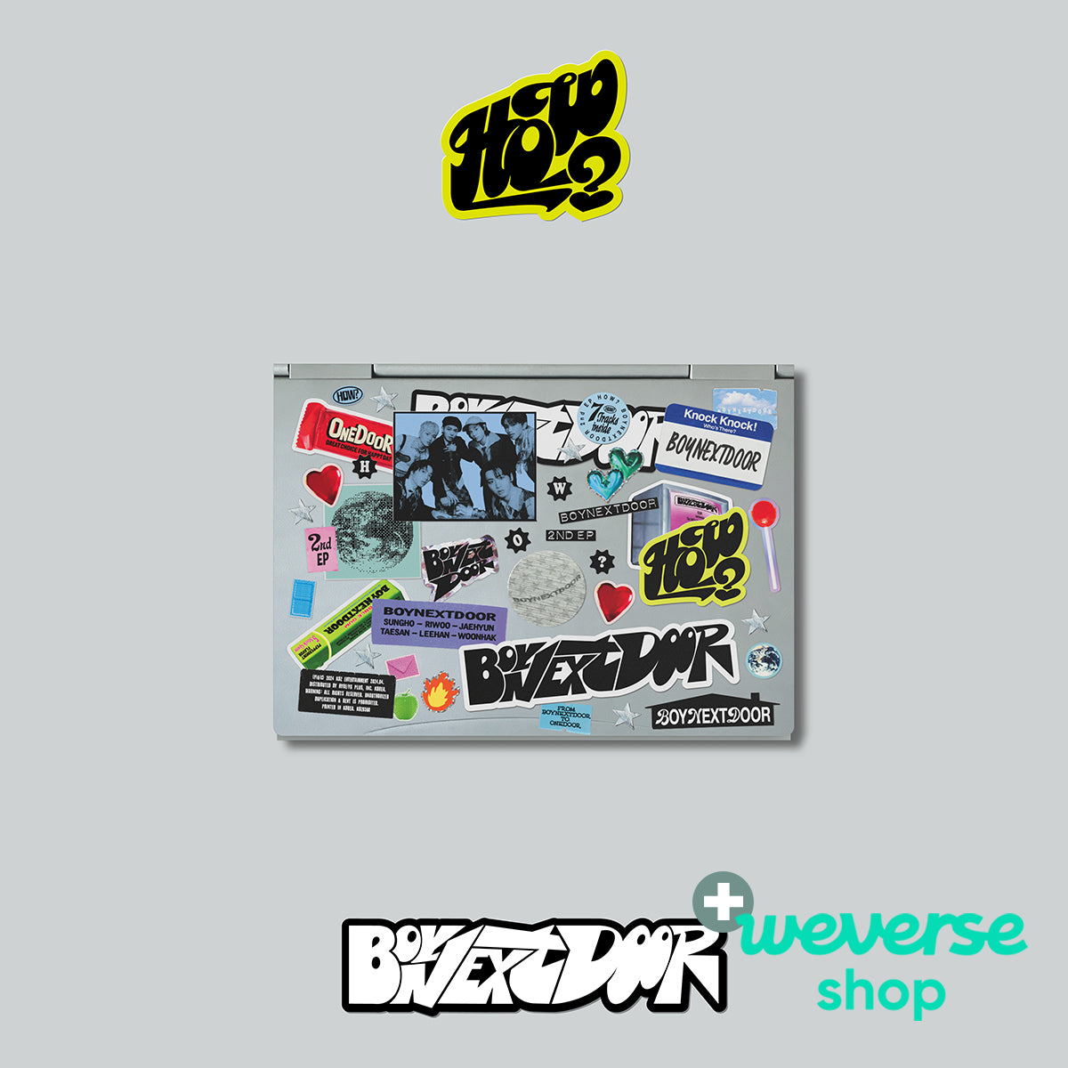 BOYNEXTDOOR - HOW? (Sticker ver.) + Weverse Shop P.O.B