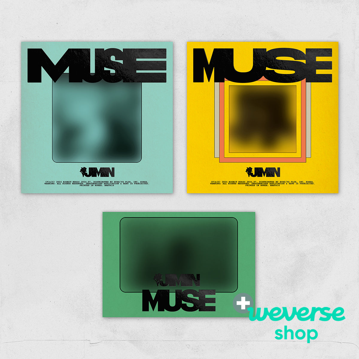 Jimin (BTS) - MUSE (FULL SET - Standard ver. + Weverse Albums ver.) + Weverse Shop P.O.B [PRE-ORDER]