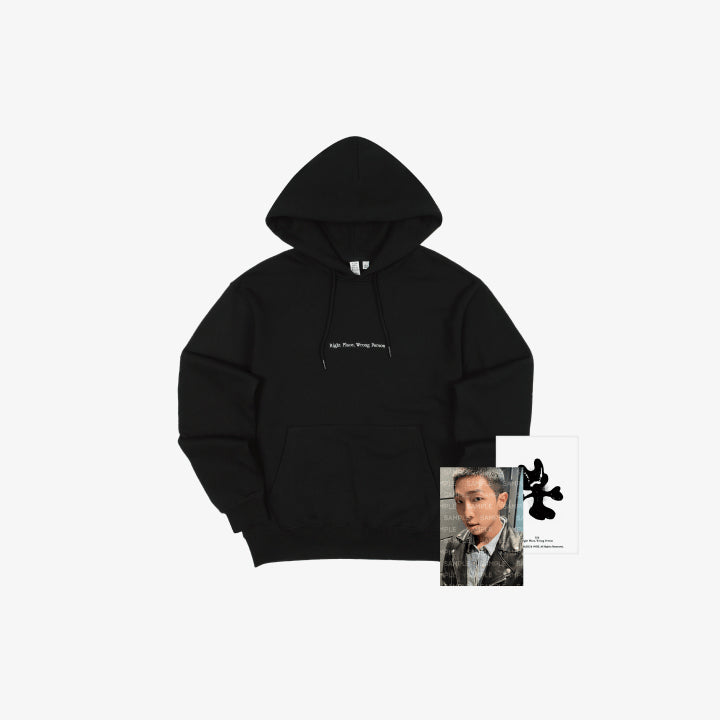 RM (BTS) - Right Place, Wrong Person OFFICIAL MD [Hoodie (Black)] [PRE-ORDER]