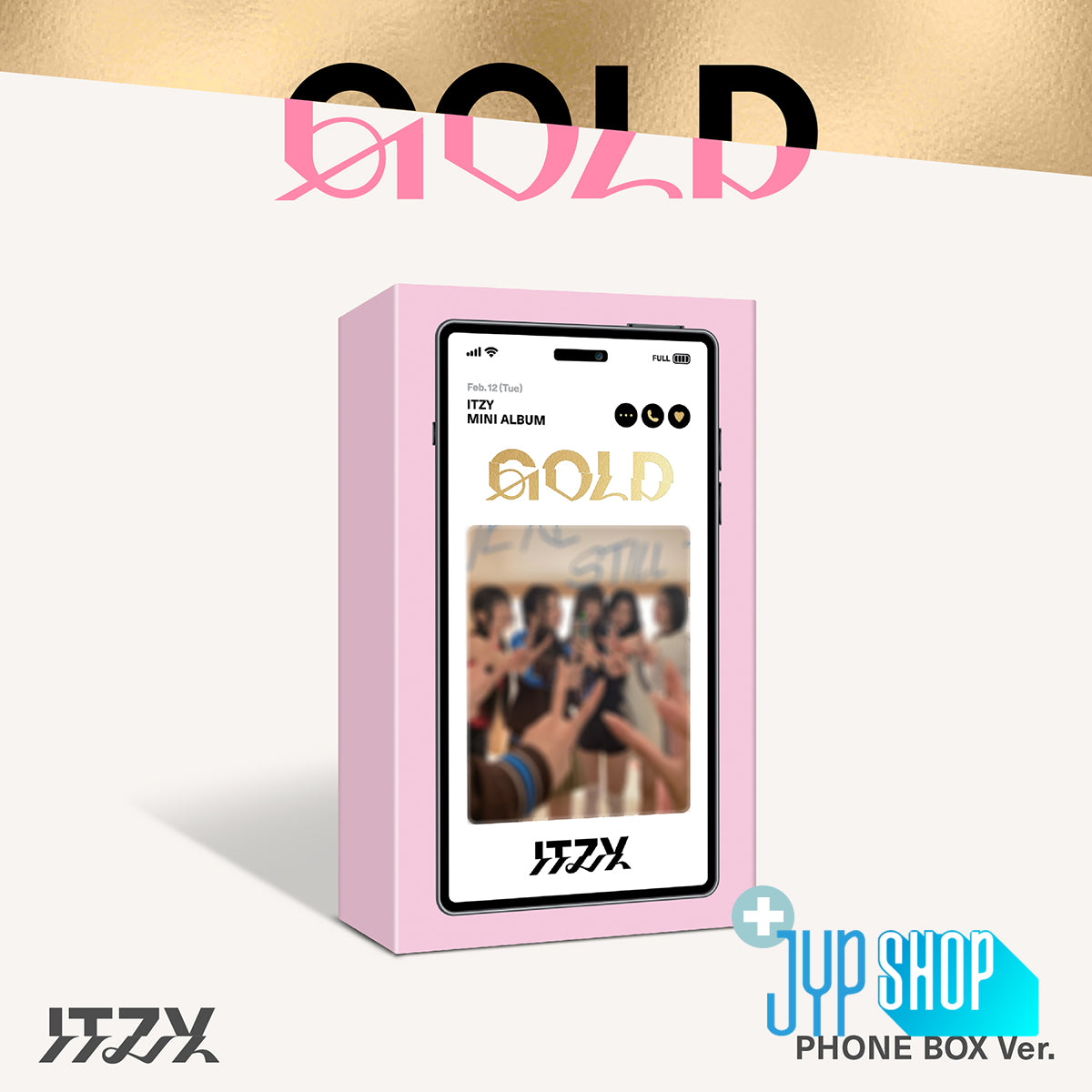 ITZY - GOLD (PHONE BOX ver.) (SPECIAL EDITION) + JYP SHOP P.O.B [PRE-ORDER]