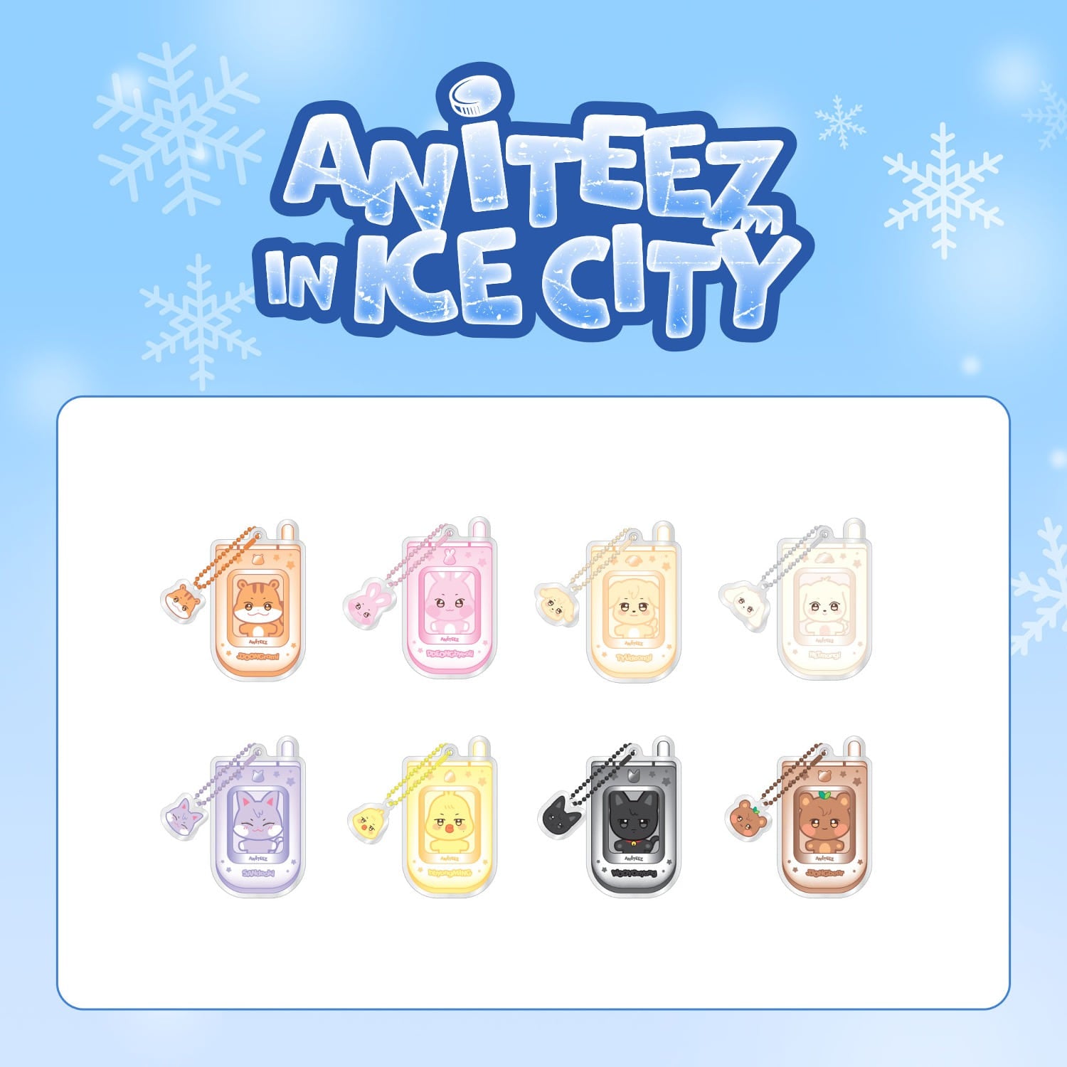 ATEEZ - ANITEEZ IN ICE CITY OFFICIAL 2ND MD [PHONE KEYRING] [PRE-ORDER]