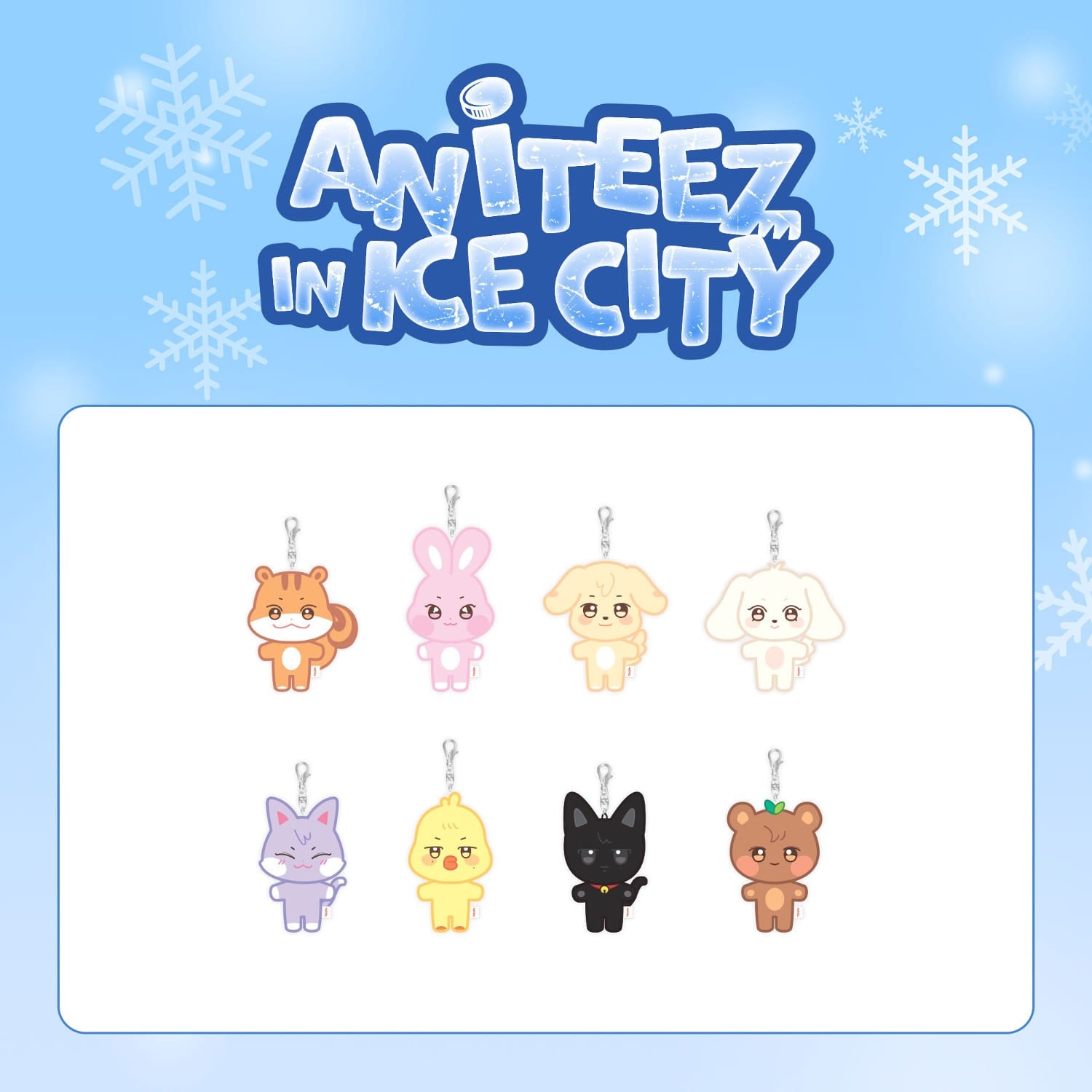 ATEEZ - ANITEEZ IN ICE CITY OFFICIAL 2ND MD [PLUSH KEYRING] [PRE-ORDER]