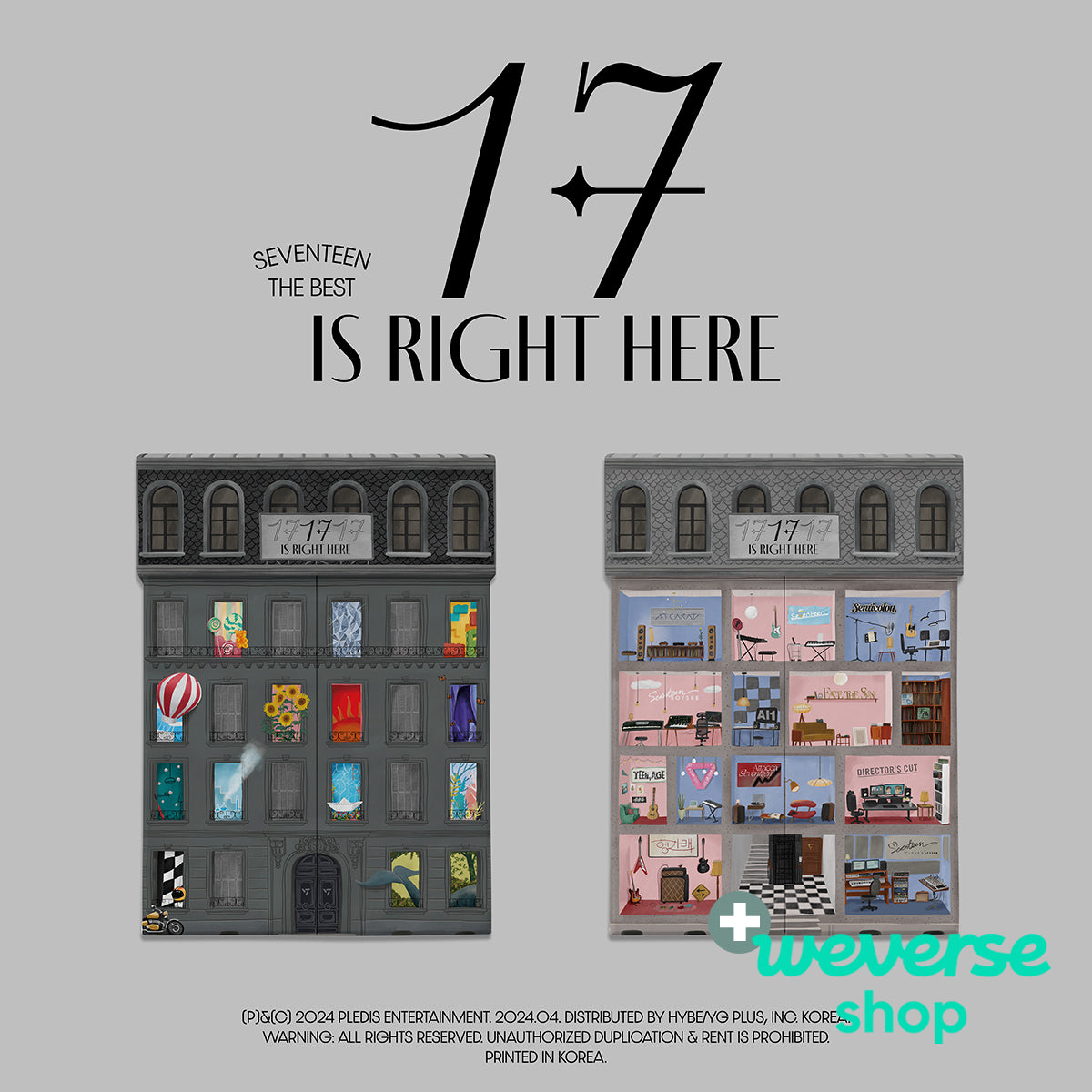 SEVENTEEN - 17 IS RIGHT HERE + Weverse Shop P.O.B