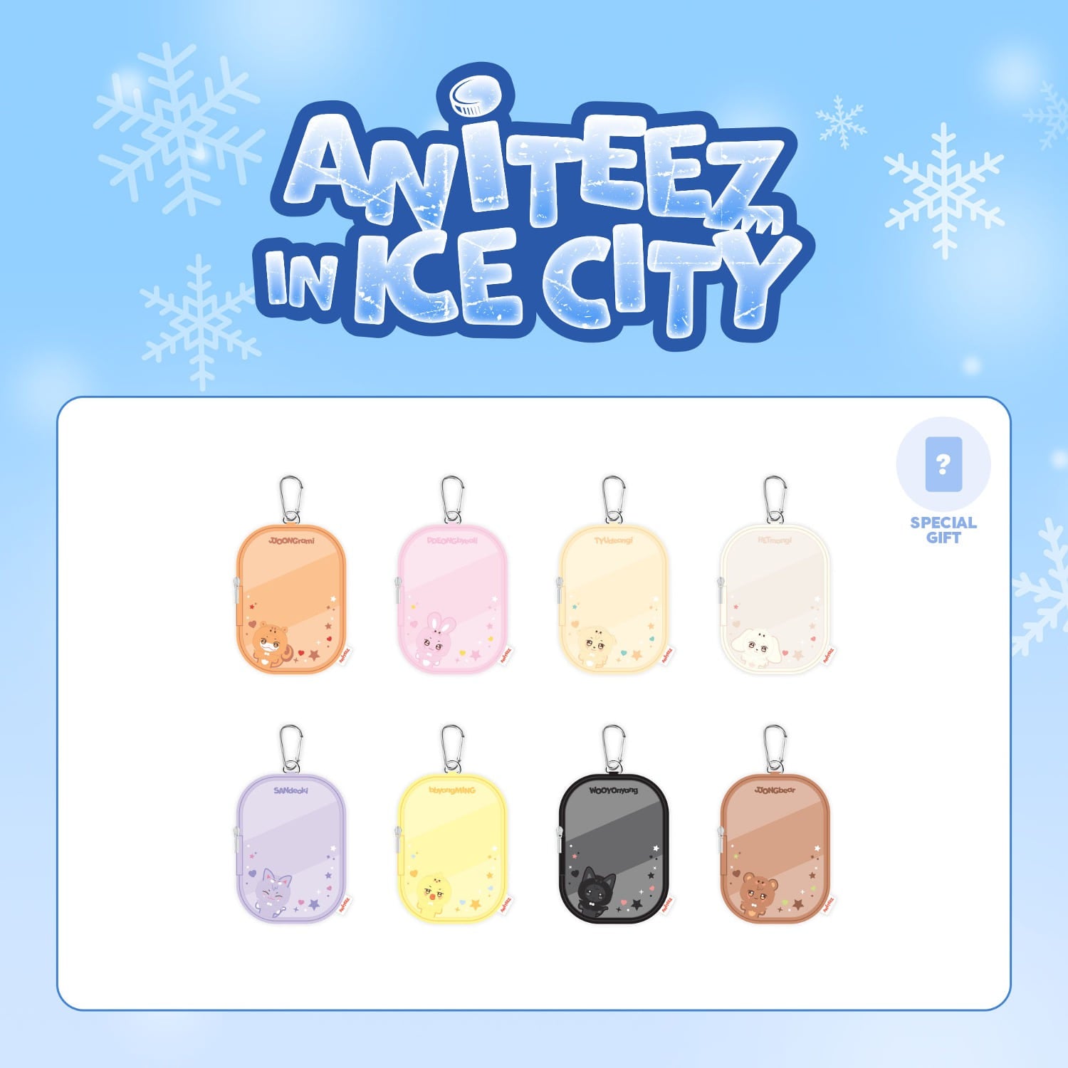 ATEEZ - ANITEEZ IN ICE CITY OFFICIAL 2ND MD [PVC POUCH JP Ver.] [PRE-ORDER]