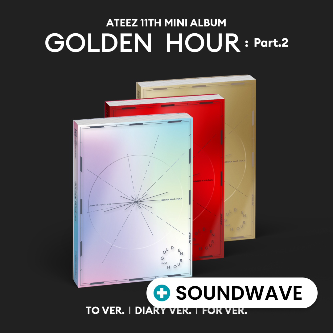 ATEEZ - GOLDEN HOUR : Part.2 + SOUNDWAVE POP-UP STORE LUCKY DRAW [PRE-ORDER]