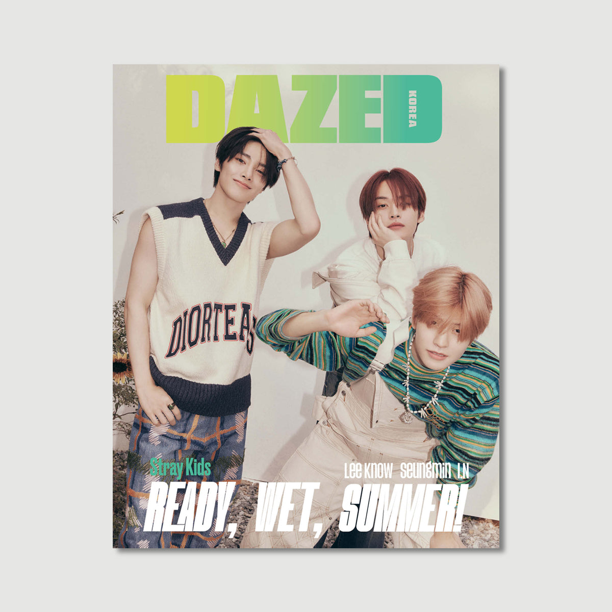 LEE KNOW & SEUNGMIN & I.N (Stray Kids) - DAZED Magazine (2023. 07)