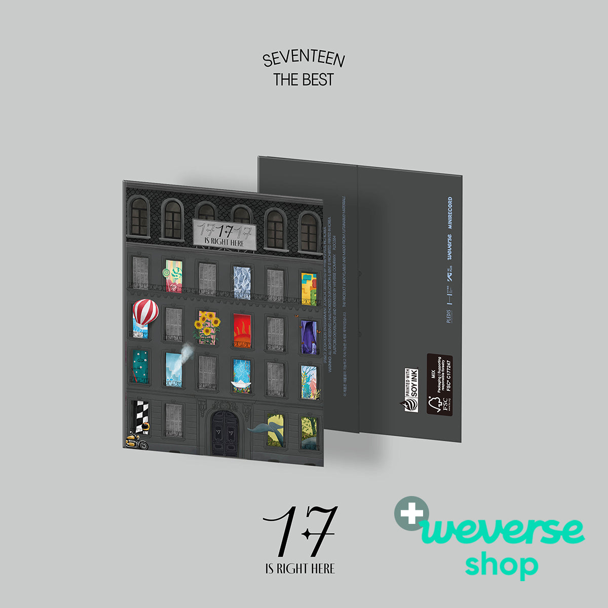 SEVENTEEN - 17 IS RIGHT HERE (Weverse Albums ver.) + Weverse Shop P.O.B [PRE-ORDER]