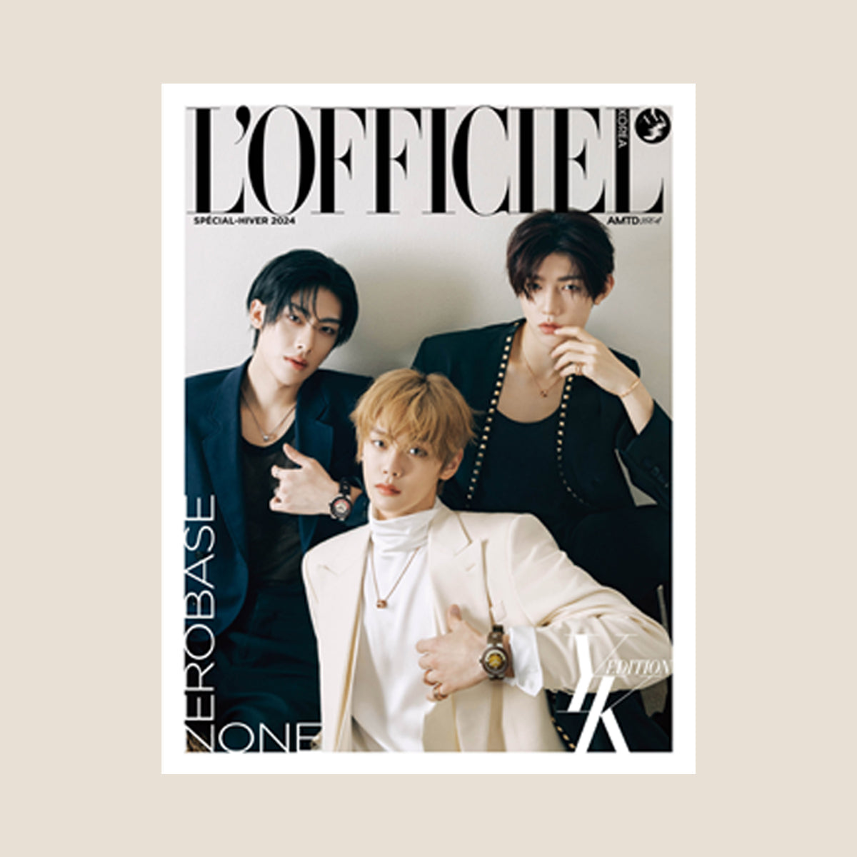 ZEROBASEONE - L'OFFICIEL Hommes Magazine Winter Edition [PRE-ORDER]