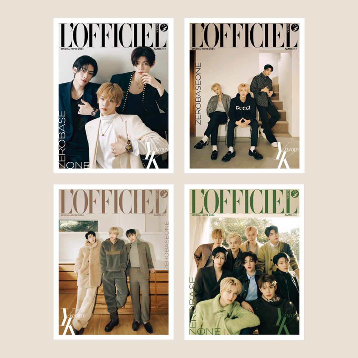 ZEROBASEONE - L'OFFICIEL Hommes Magazine Winter Edition [PRE-ORDER]