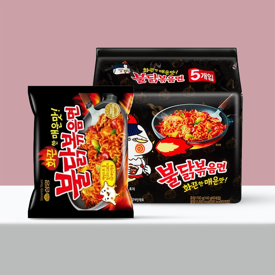 [SAMYANG] Hot Chicken Flavor Ramen - (Set Ver. / 5 Units) [KOREAN SPICY NOODLE] | حلال