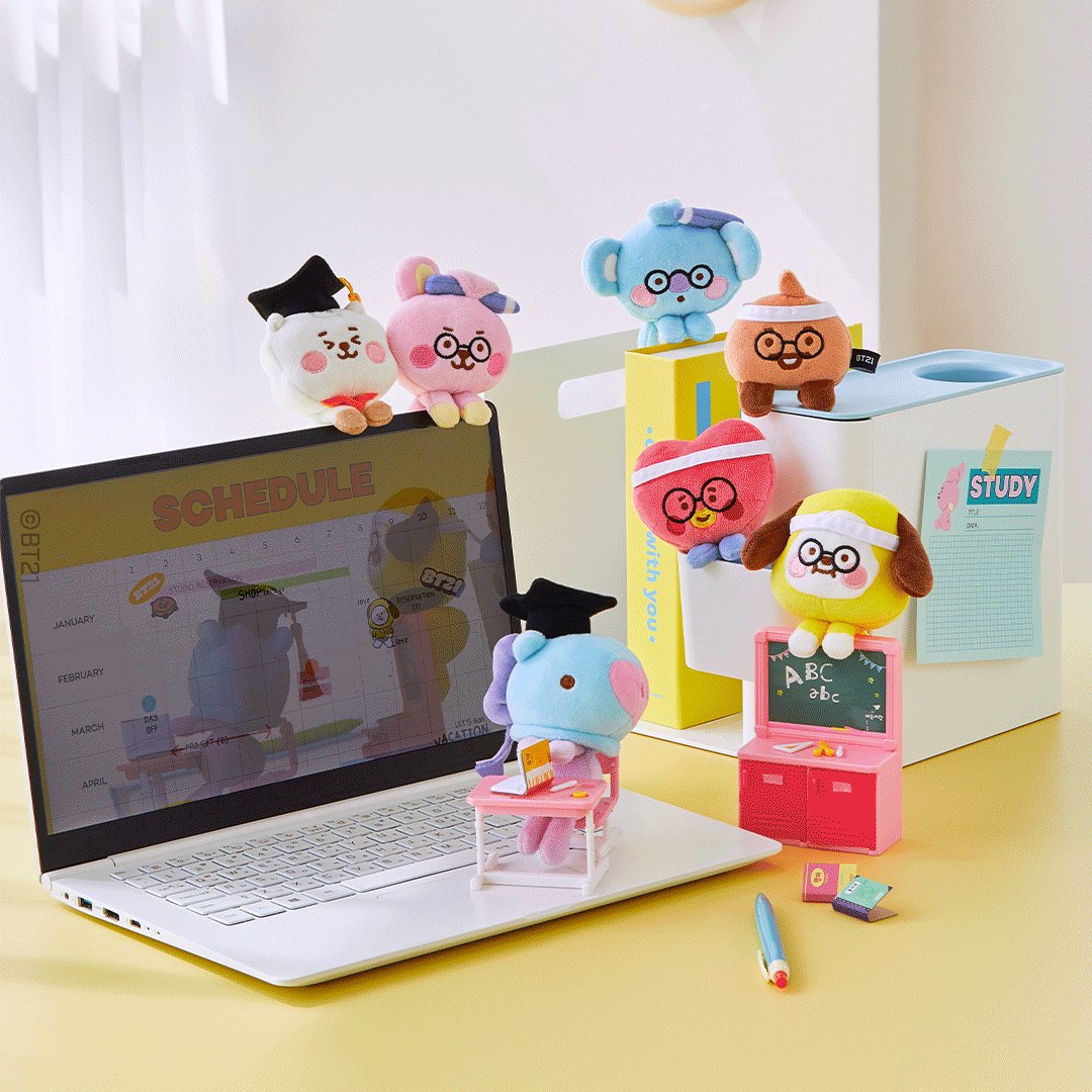 BT21 - STUDY WITH ME MONITOR DOLL