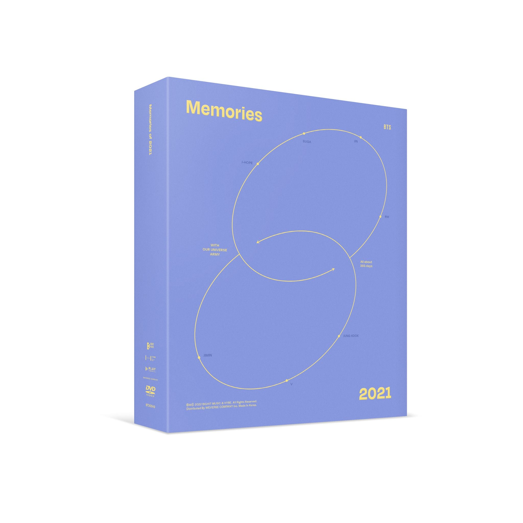 BTS - MEMORIES OF 2021 DVD (3RD PRESS) (Free Shipping Available)