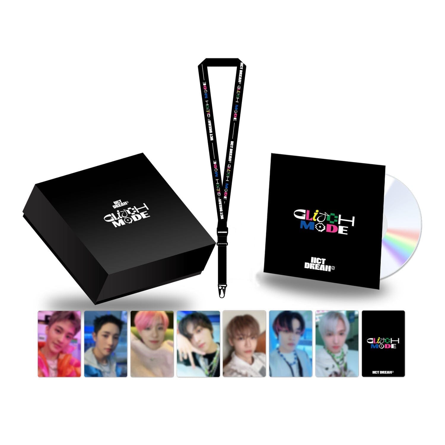 [SGS] NCT DREAM 'Glitch Mode' Lanyard Set Deluxe Box + Bonus Photo Card