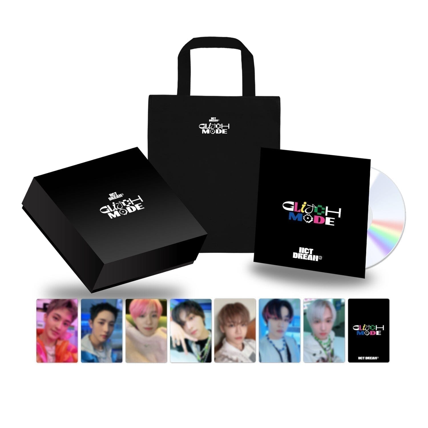 [SGS] NCT DREAM 'Glitch Mode' Tote Bag Deluxe Box with 2nd Bonus Photo Card