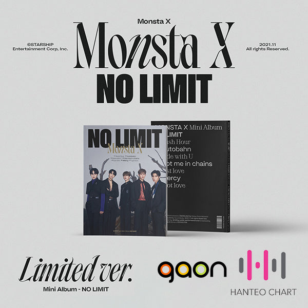MONSTA X - NO LIMIT - KSHOPINA