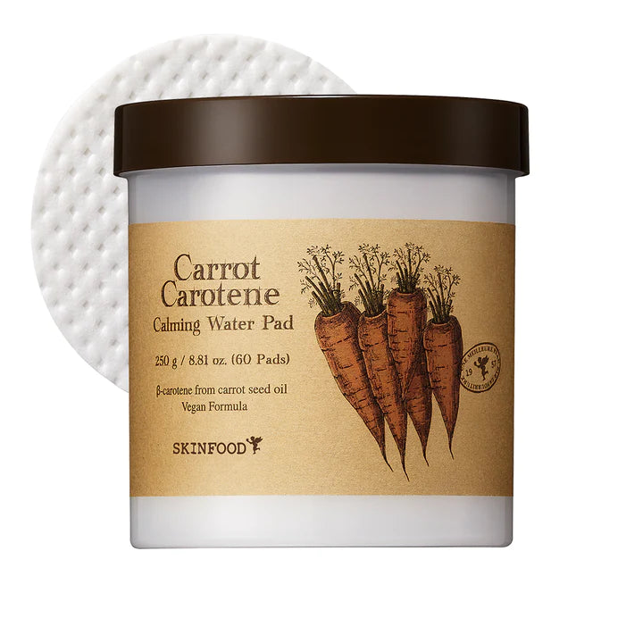 [SKIN FOOD] Carrot Carotene Calming Water Pad 60ea