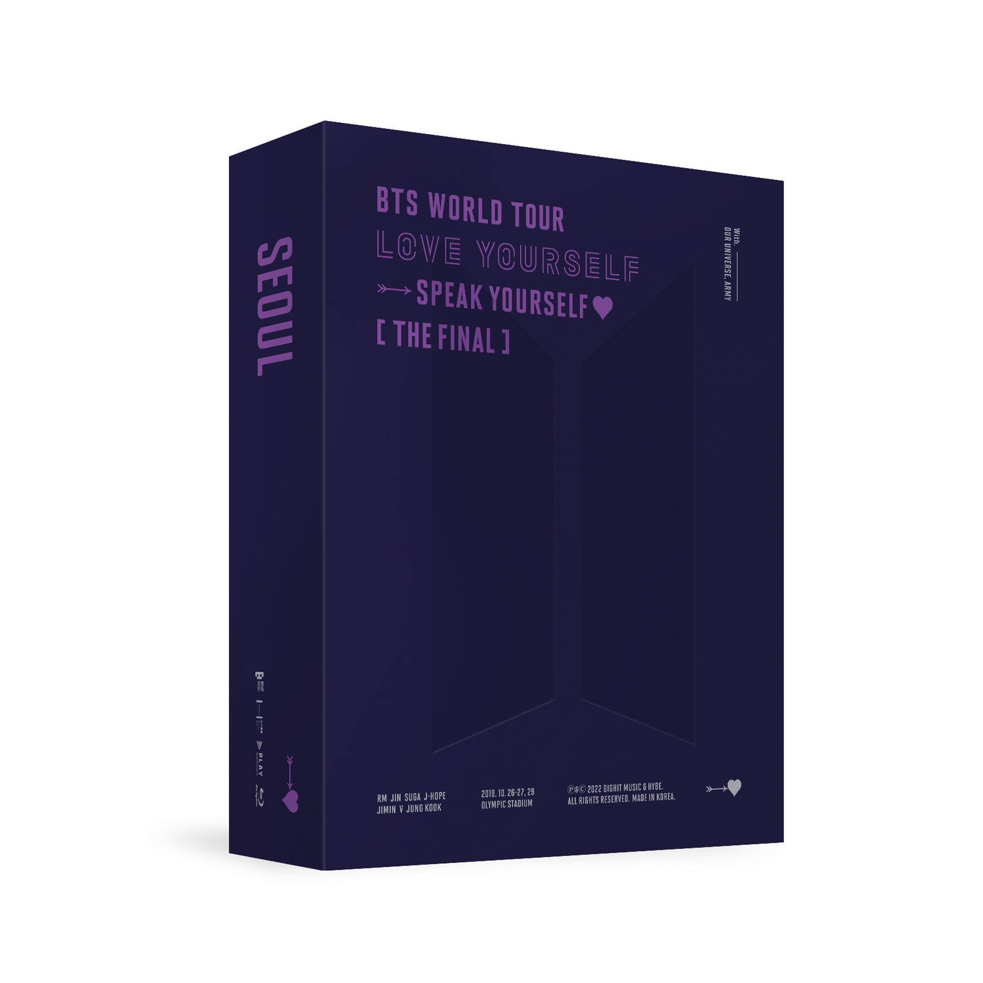BTS - WORLD TOUR 'LOVE YOURSELF : SPEAK YOURSELF' [THE FINAL] Blu-ray
